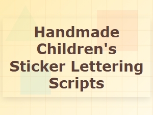 Craft Cheerful Lettering with Handmade Sticker Scripts