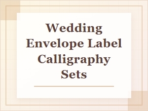 Wedding Envelope Label Calligraphy Sets